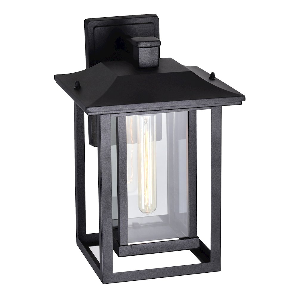 Winfield 1 Light Black Outdoor Wall Light. Picture 2