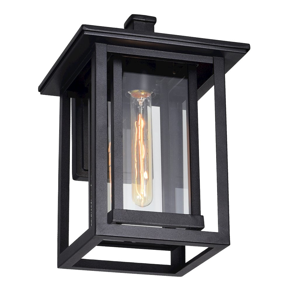 Winfield 1 Light Black Outdoor Wall Light. Picture 4