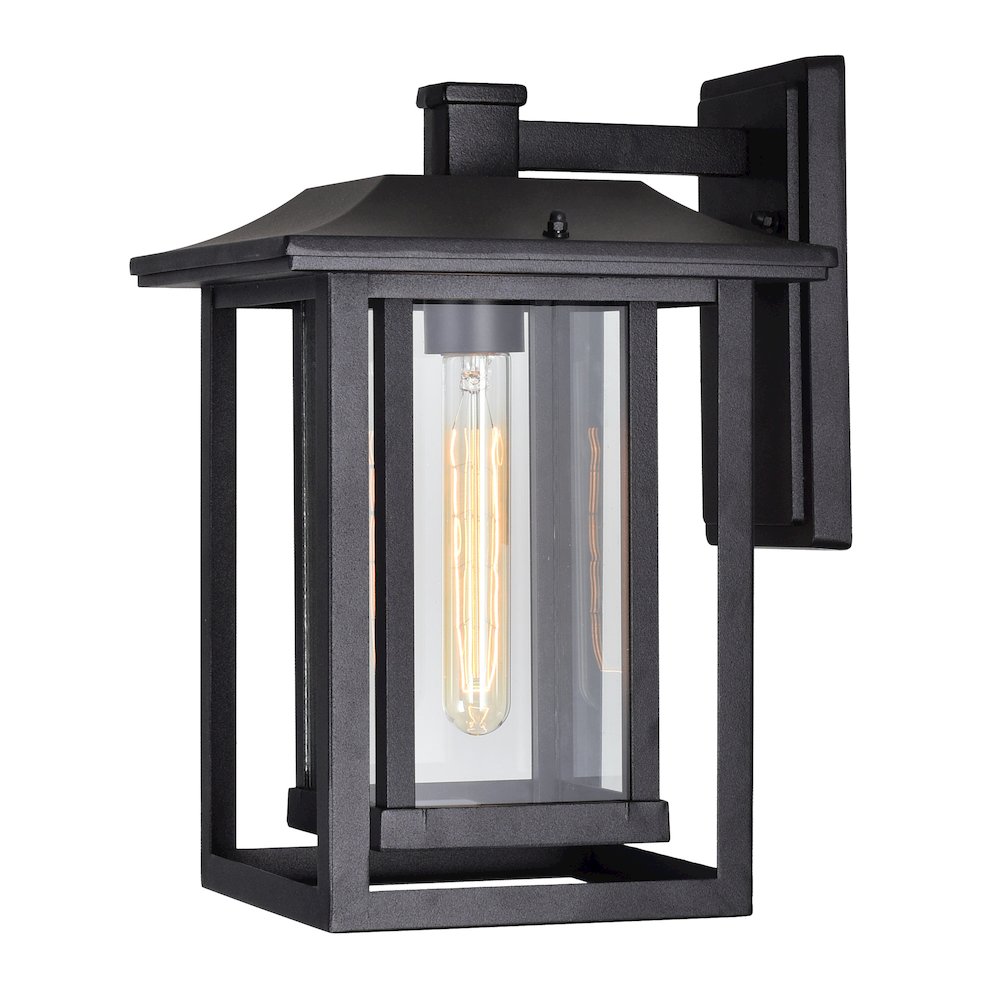 Winfield 1 Light Black Outdoor Wall Light. Picture 5