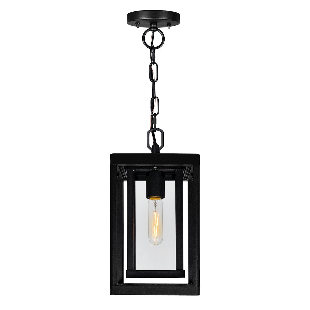 Mulvane 1 Light Black Outdoor Hanging Light. Picture 3