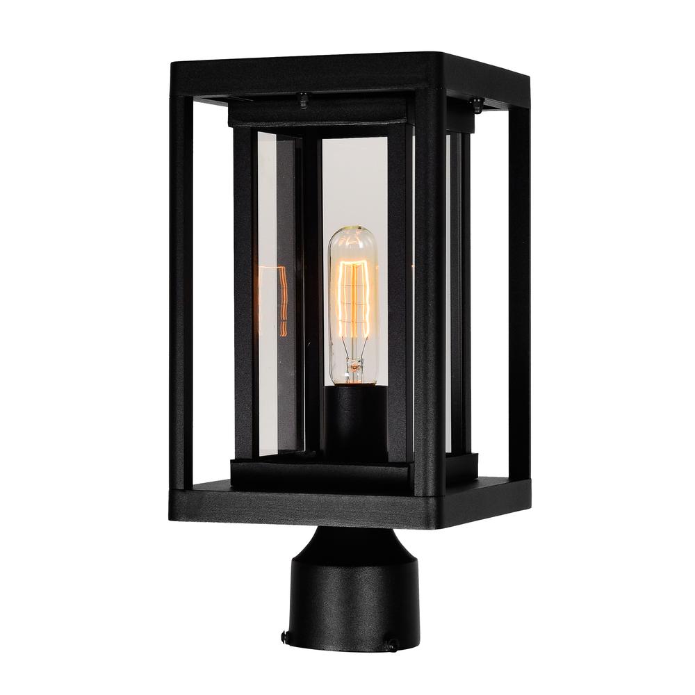 Mulvane 1 Light Black Outdoor Lantern Head. Picture 6