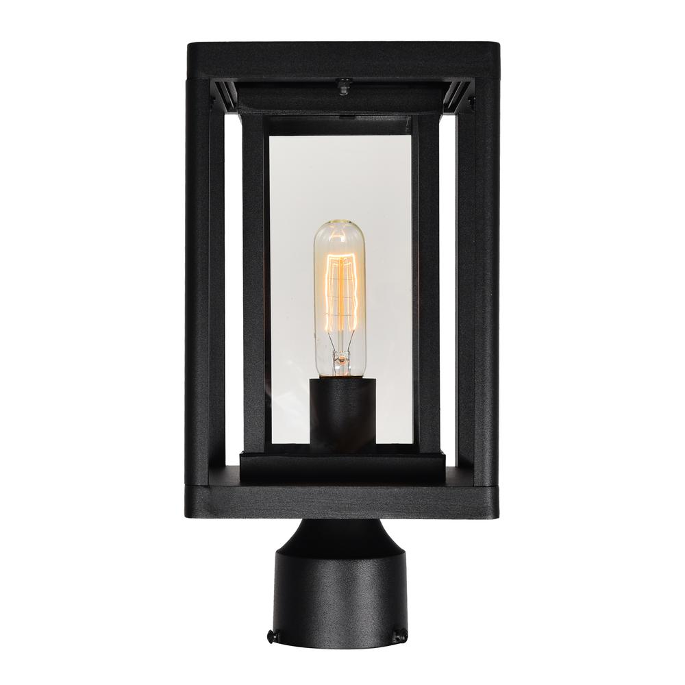 Mulvane 1 Light Black Outdoor Lantern Head. Picture 1