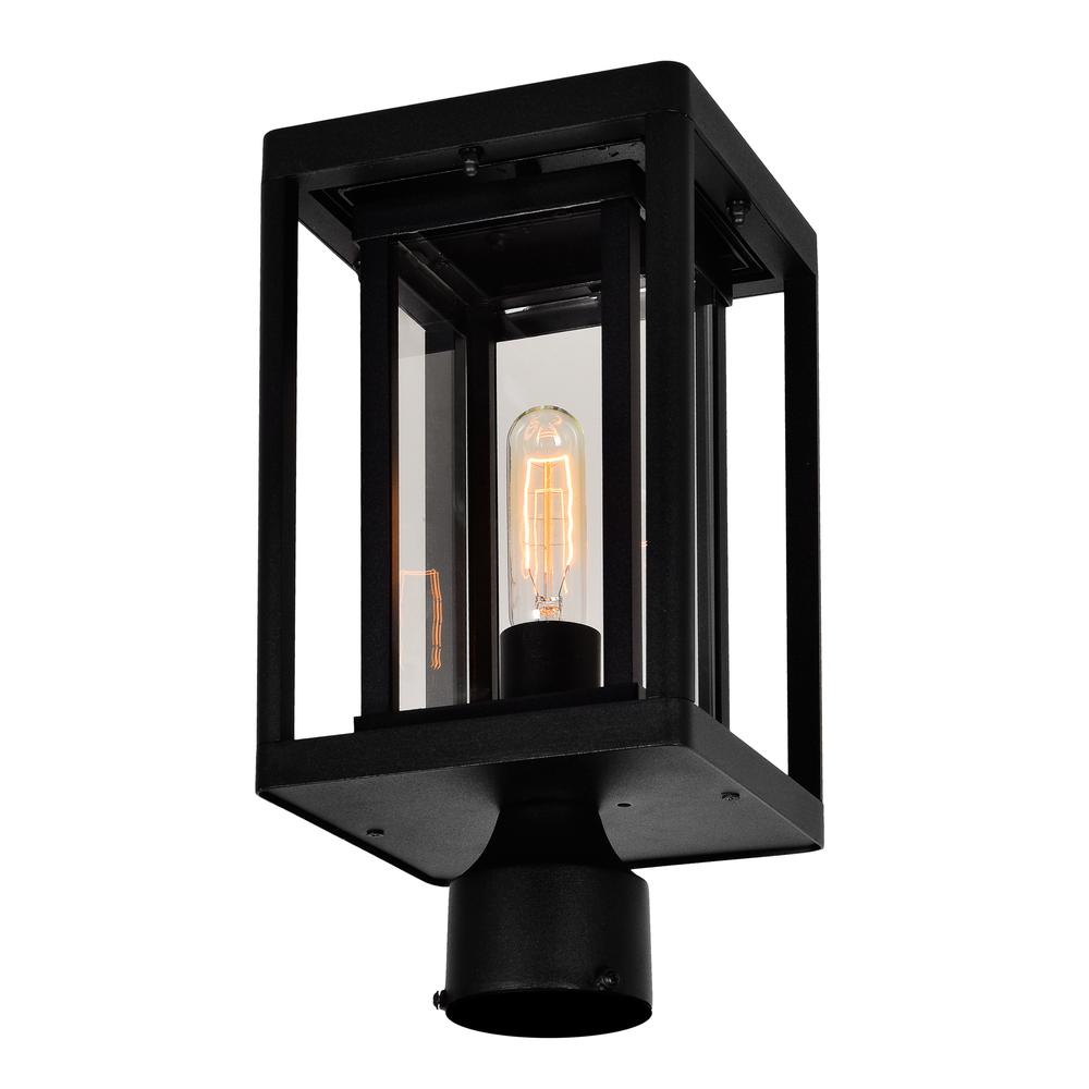 Mulvane 1 Light Black Outdoor Lantern Head. Picture 4