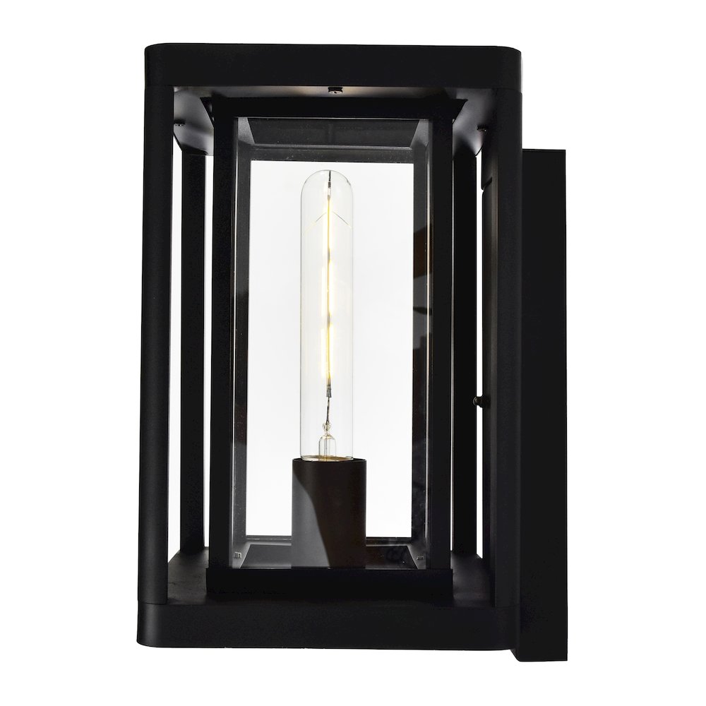Mulvane 1 Light Black Outdoor Wall Light. Picture 3