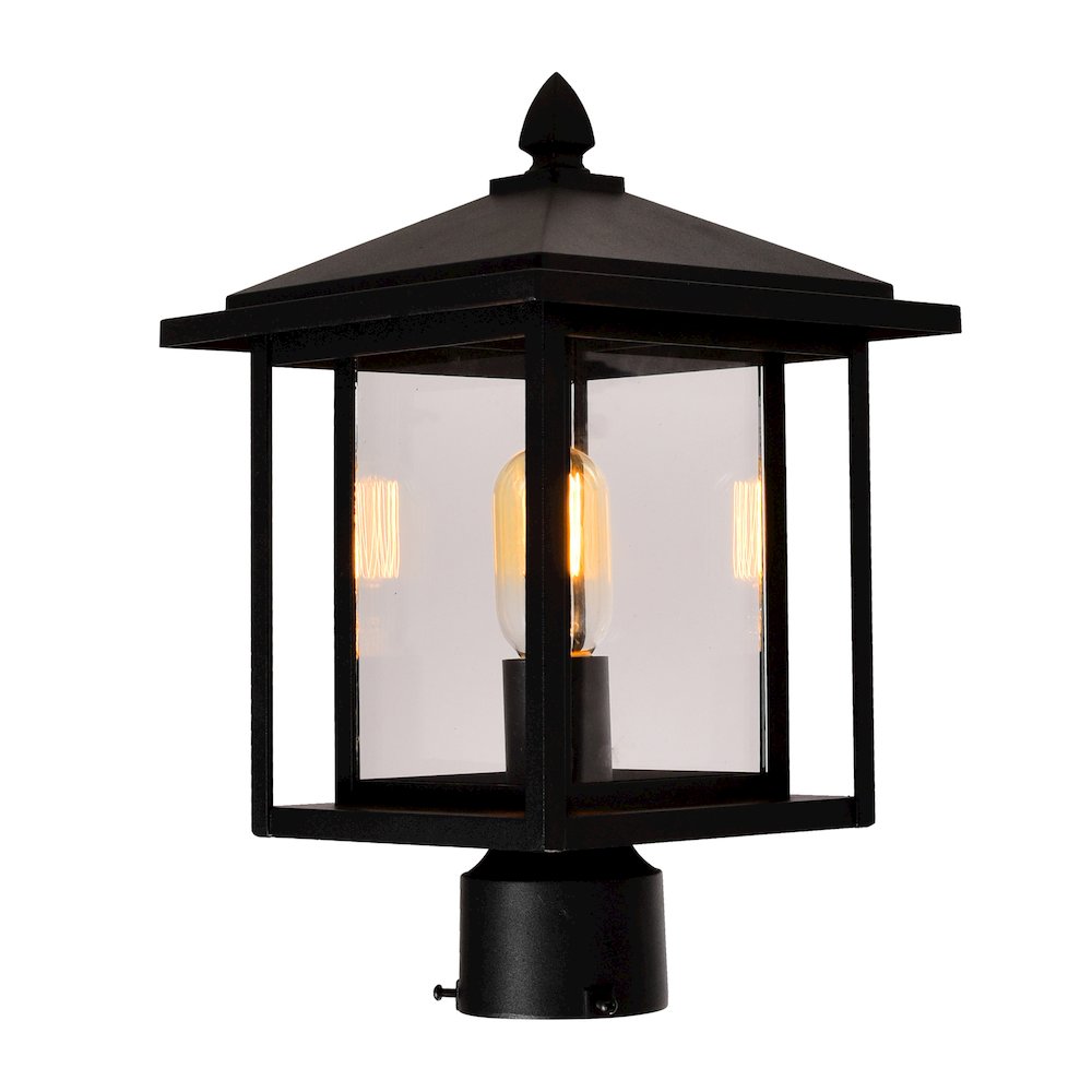 Crawford 1 Light Black Outdoor Lantern Head. Picture 2