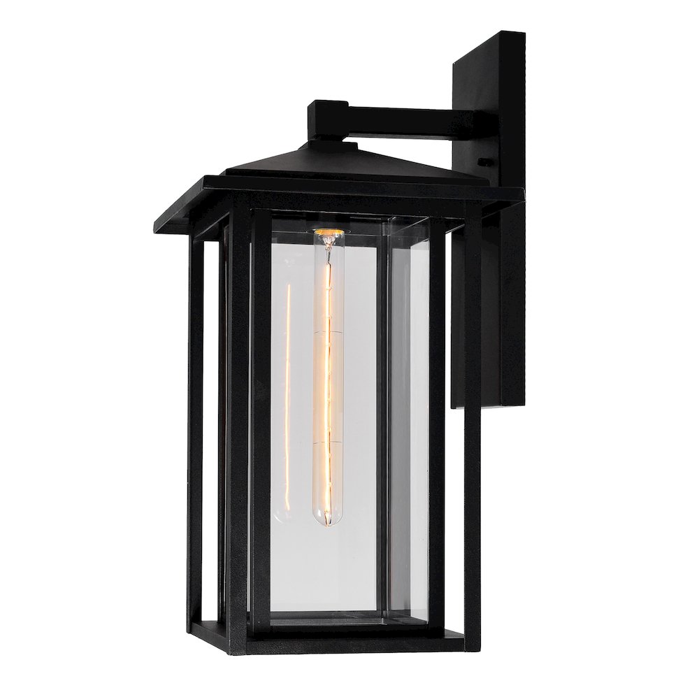 Crawford 1 Light Black Outdoor Wall Light. Picture 1