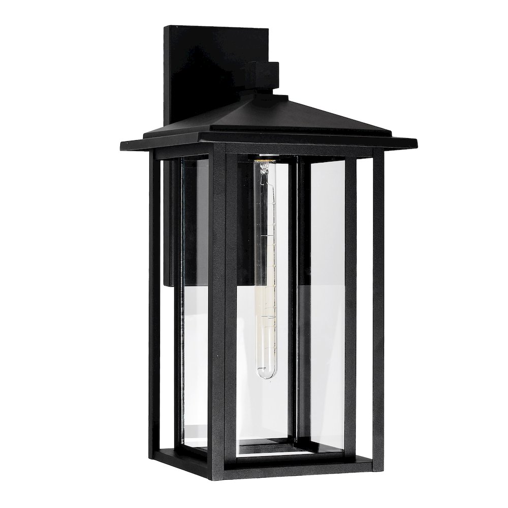 Crawford 1 Light Black Outdoor Wall Light. Picture 5