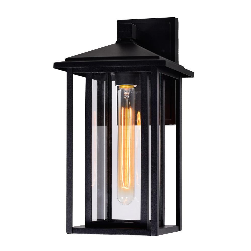 Crawford 1 Light Black Outdoor Wall Light. Picture 2