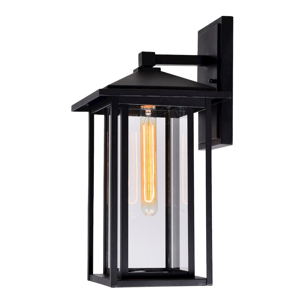 Crawford 1 Light Black Outdoor Wall Light. Picture 3