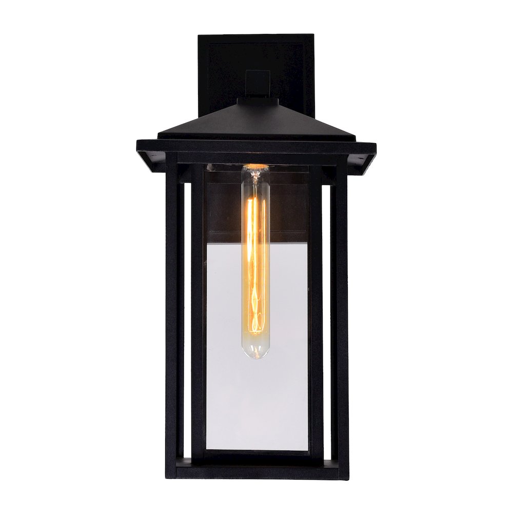 Crawford 1 Light Black Outdoor Wall Light. Picture 4