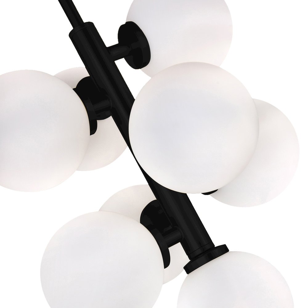 Arya 8 Light Pendant With Black Finish. Picture 2