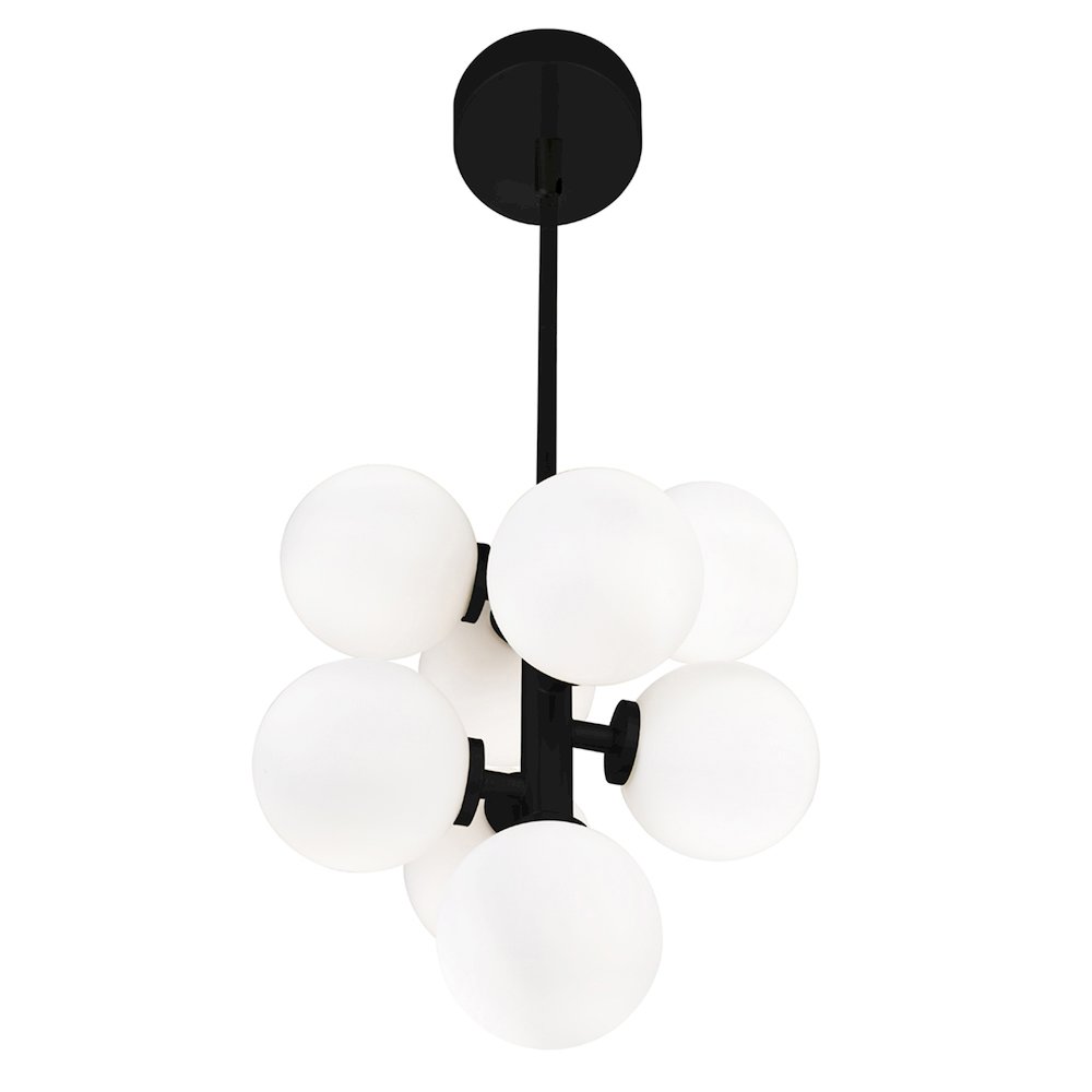 Arya 8 Light Pendant With Black Finish. Picture 5