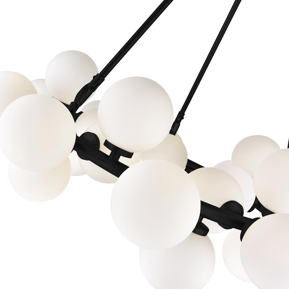 Arya 25 Light Chandelier With Black Finish. Picture 2