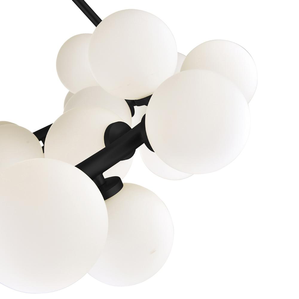 Arya 25 Light Chandelier With Black Finish. Picture 3