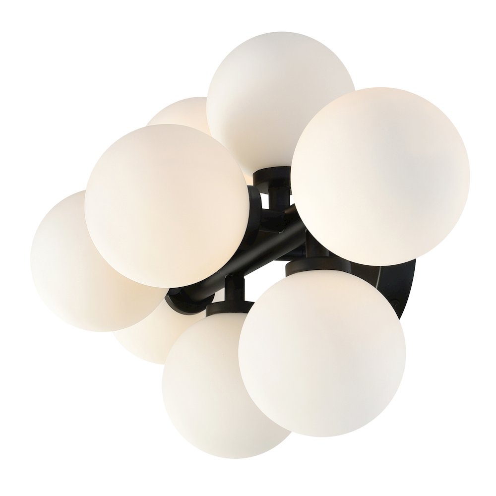 Arya 8 Light Wall Sconce With Black Finish. Picture 5