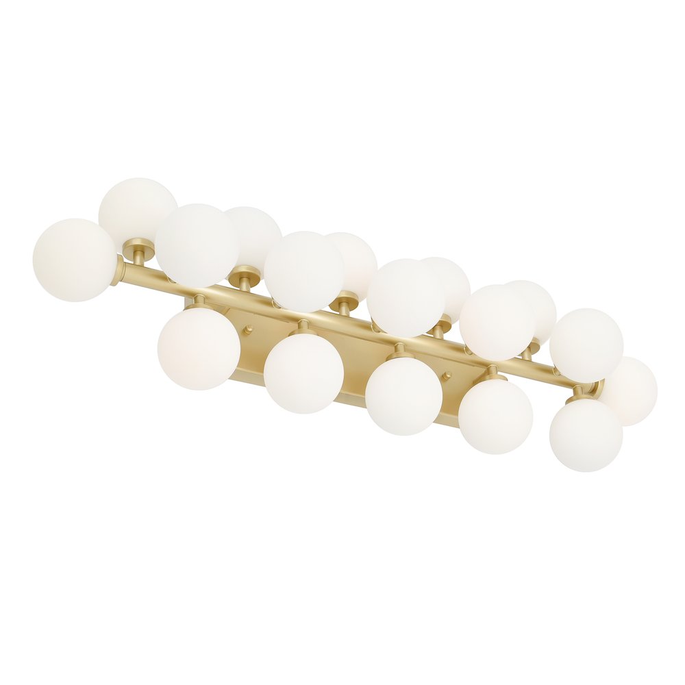Arya 17 Light Wall Sconce With Satin Gold Finish. Picture 3