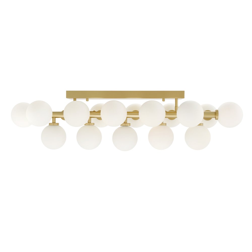 Arya 17 Light Wall Sconce With Satin Gold Finish. Picture 4