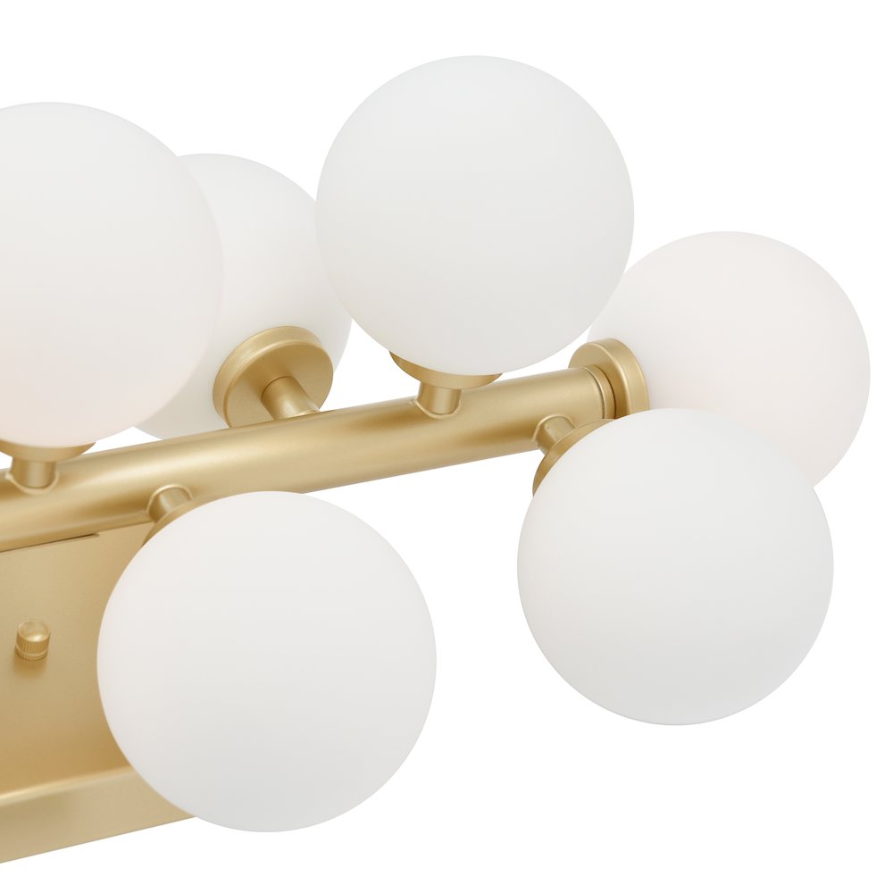 Arya 17 Light Wall Sconce With Satin Gold Finish. Picture 5