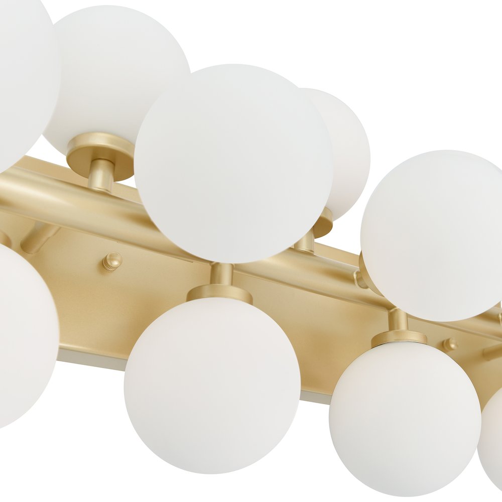 Arya 17 Light Wall Sconce With Satin Gold Finish. Picture 6