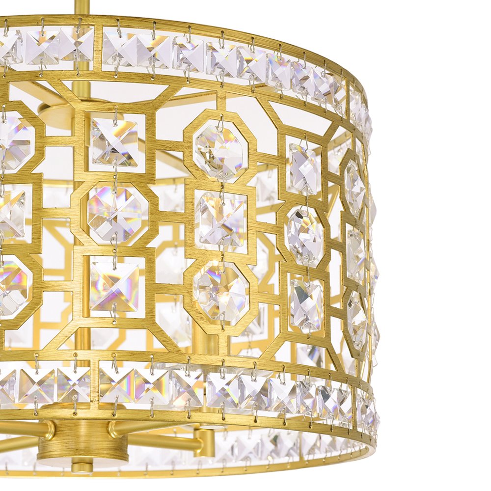Belinda 4 Light Chandelier With Champagne Finish. Picture 2
