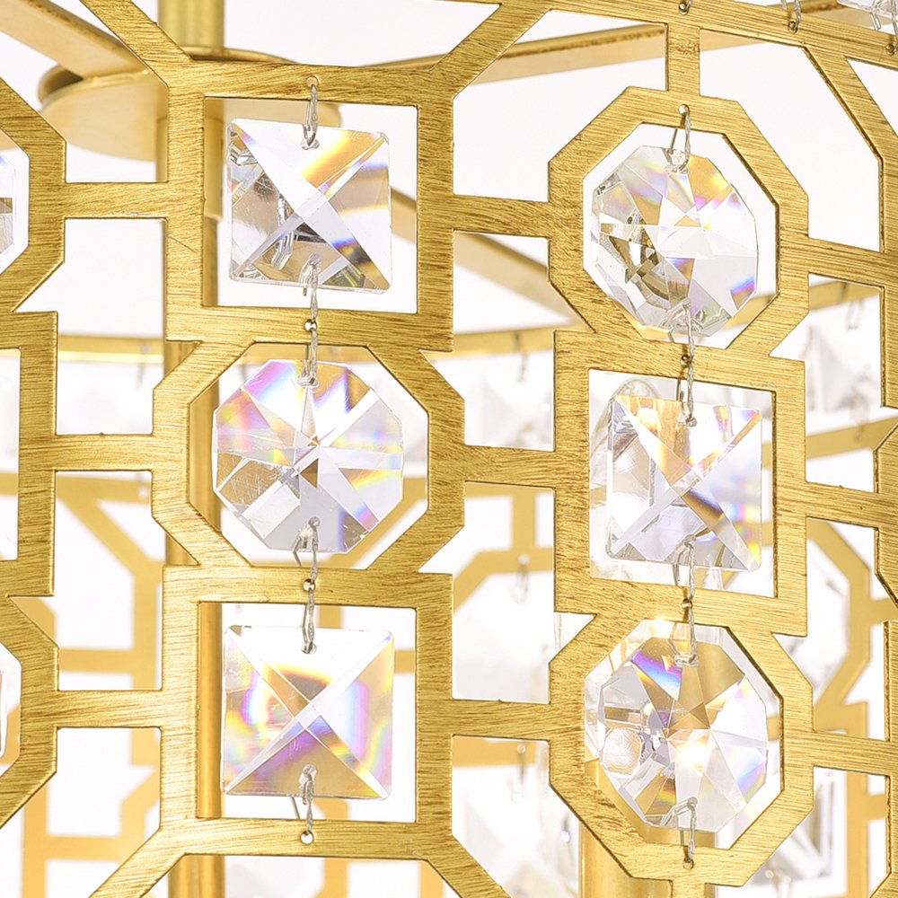 Belinda 4 Light Chandelier With Champagne Finish. Picture 3