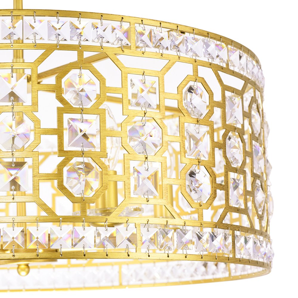 Belinda 6 Light Chandelier With Champagne Finish. Picture 2