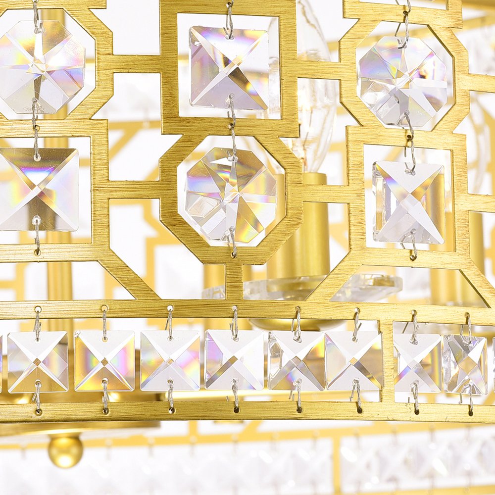 Belinda 6 Light Chandelier With Champagne Finish. Picture 4