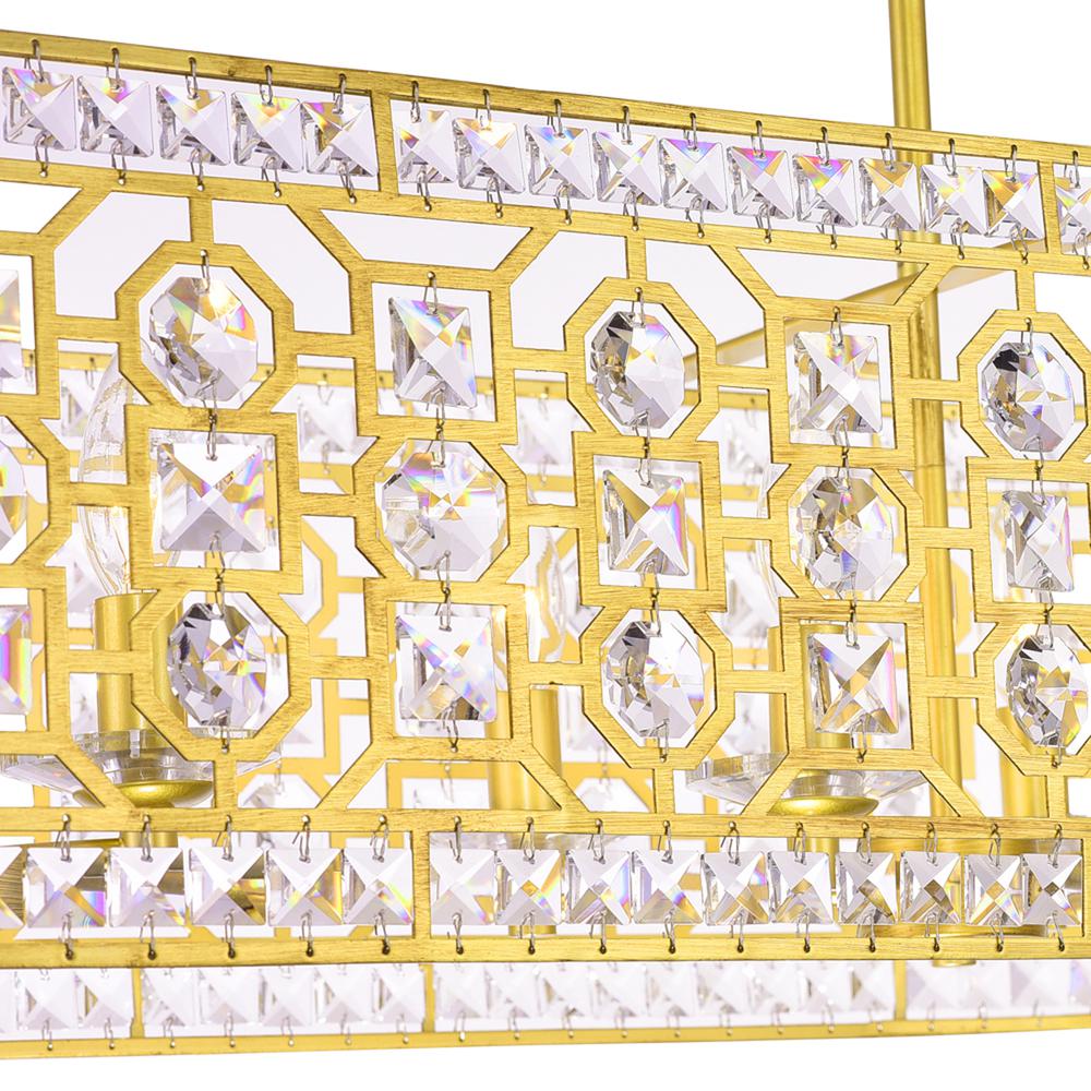 Belinda 8 Light Chandelier With Champagne Finish. Picture 4