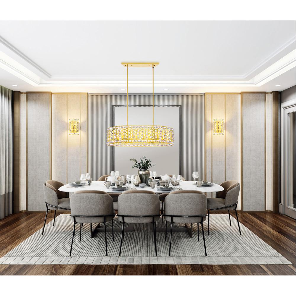 Belinda 8 Light Chandelier With Champagne Finish. Picture 5