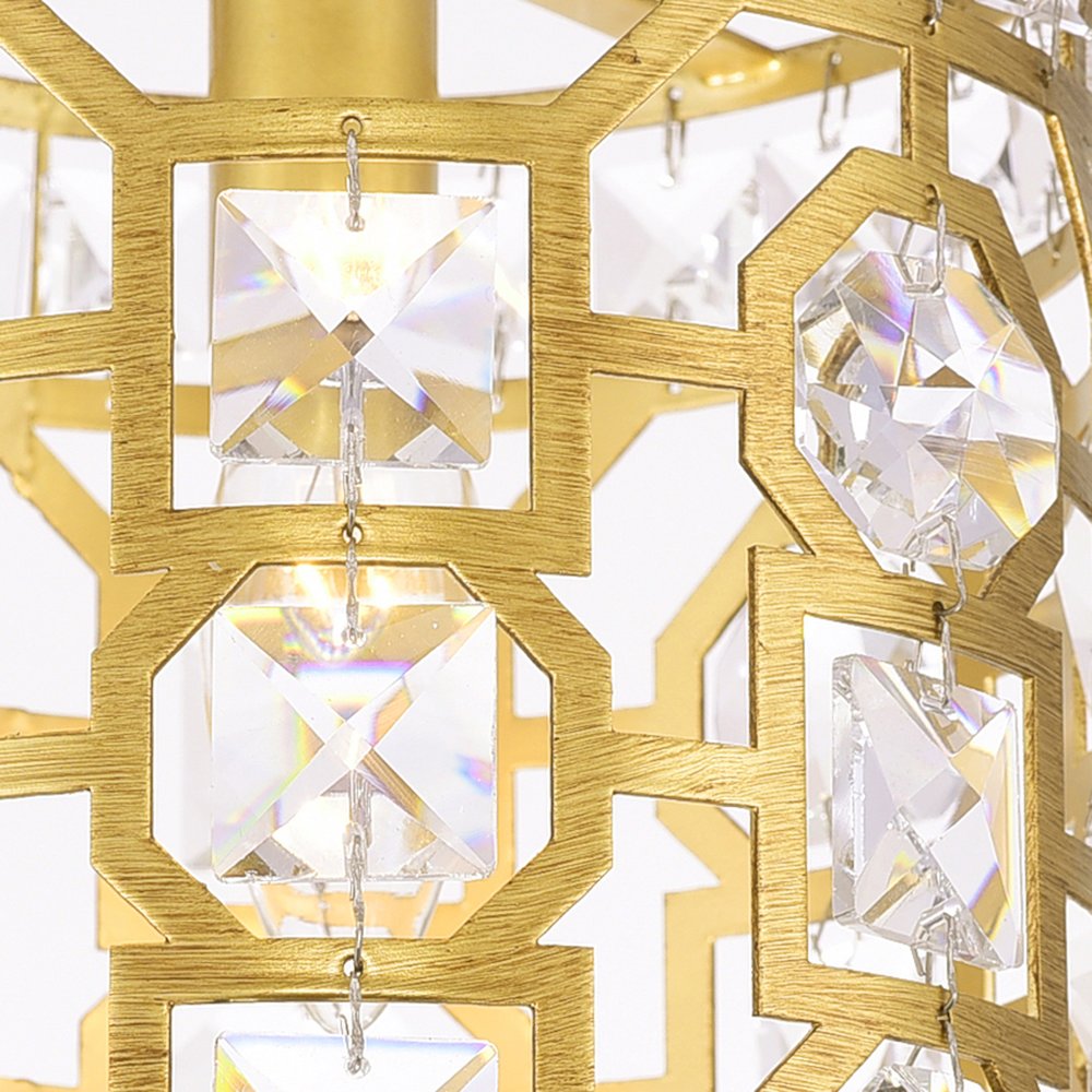 Belinda 1 Light Pendant With Champagne Finish. Picture 3