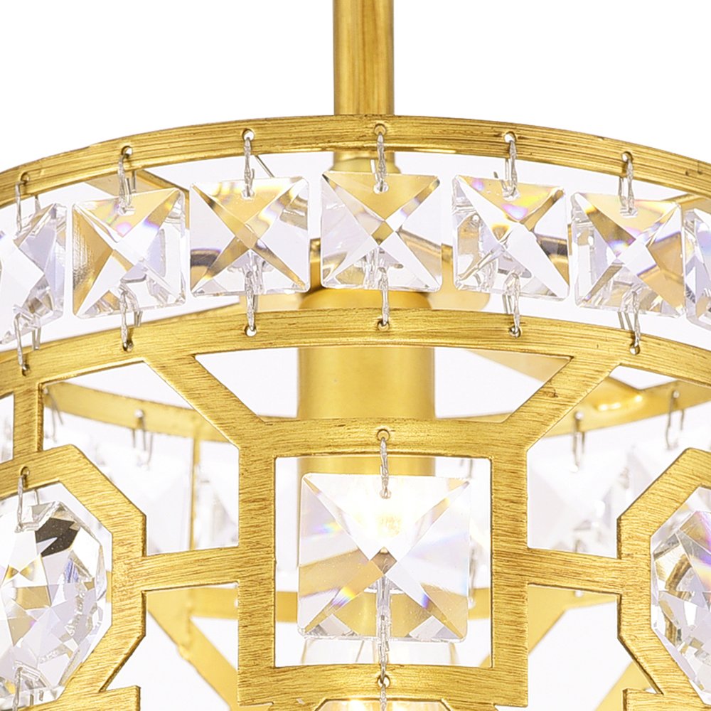 Belinda 1 Light Pendant With Champagne Finish. Picture 5