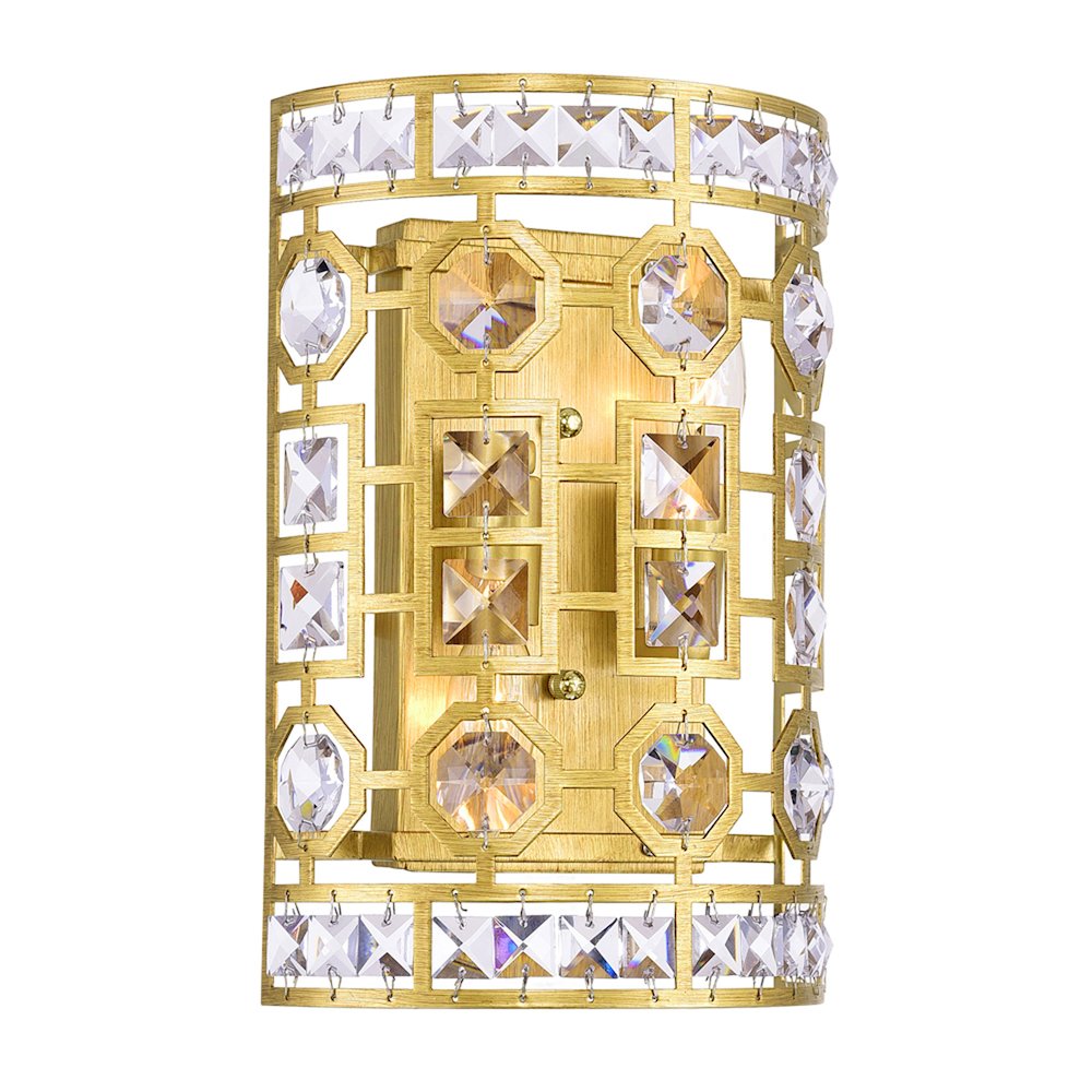 Belinda 2 Light Wall Sconce With Champagne Finish. Picture 1