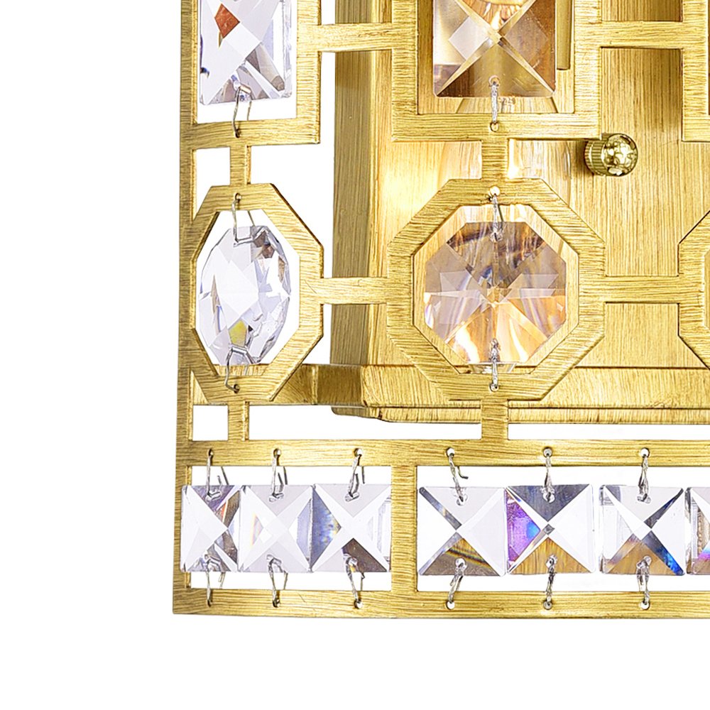 Belinda 2 Light Wall Sconce With Champagne Finish. Picture 5