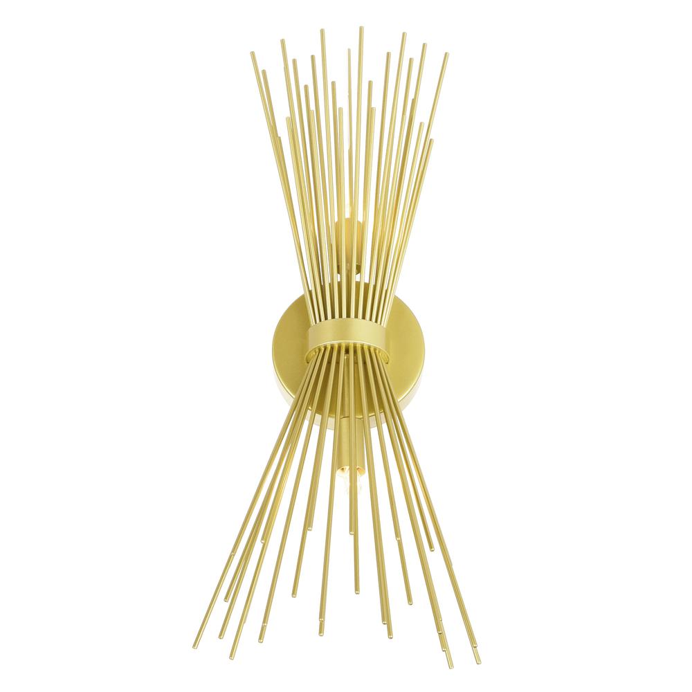 Savannah 2 Light Wall Sconce With Gold Leaf Finish. Picture 4