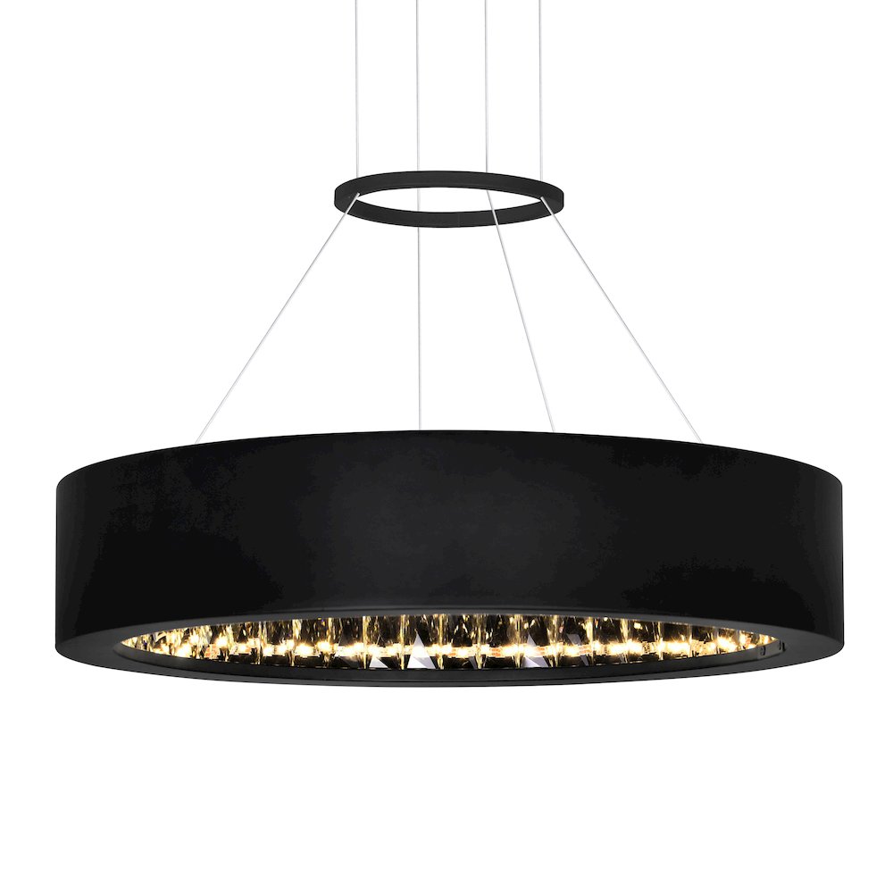 Rosalina LED Chandelier With Matte Black Finish. Picture 2