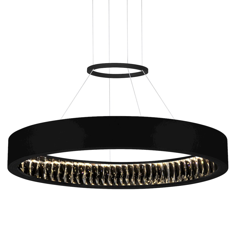 Rosalina LED Chandelier With Matte Black Finish. Picture 2