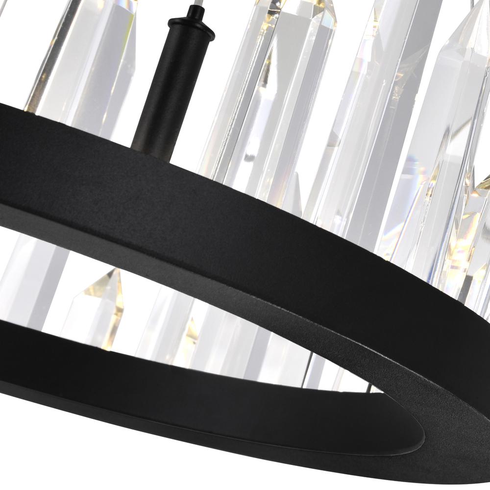 Juliette LED Chandelier With Black Finish. Picture 3