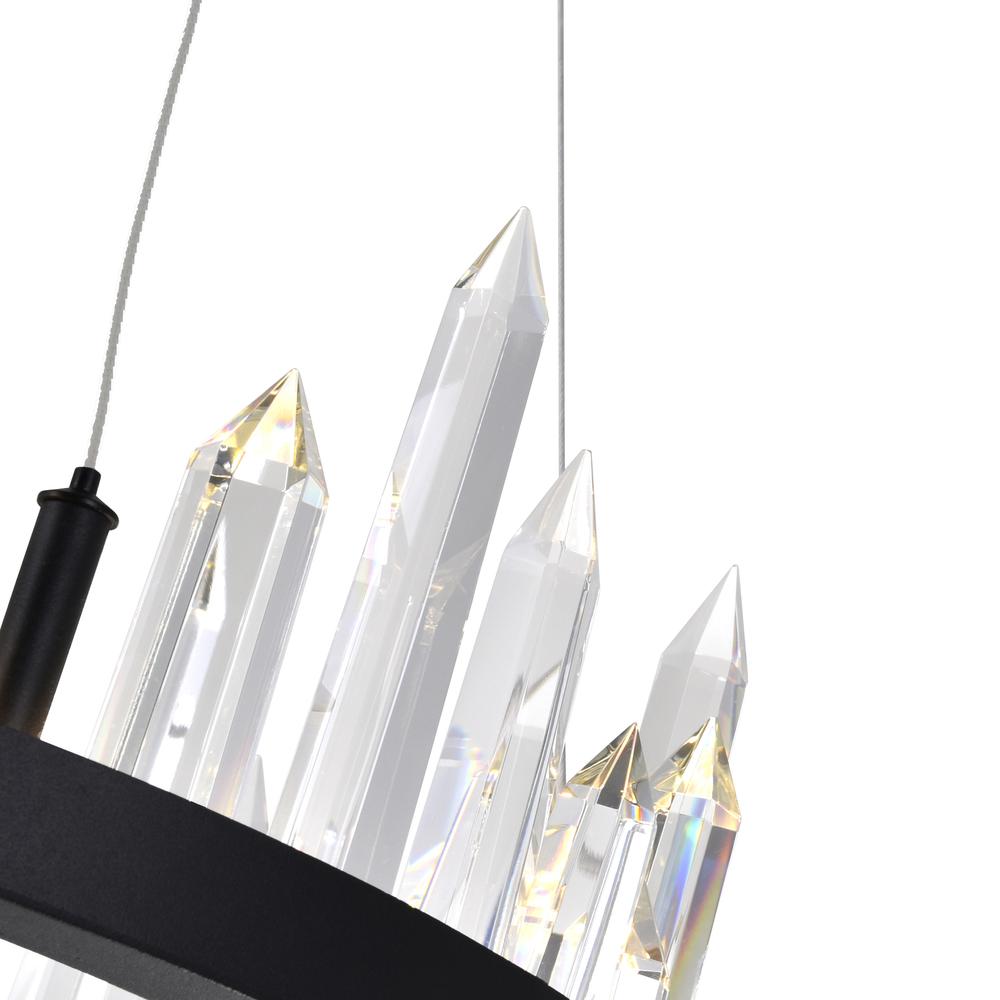 Juliette LED Chandelier With Black Finish. Picture 5