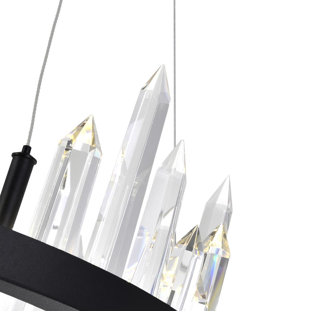 Juliette LED Chandelier With Black Finish. Picture 5