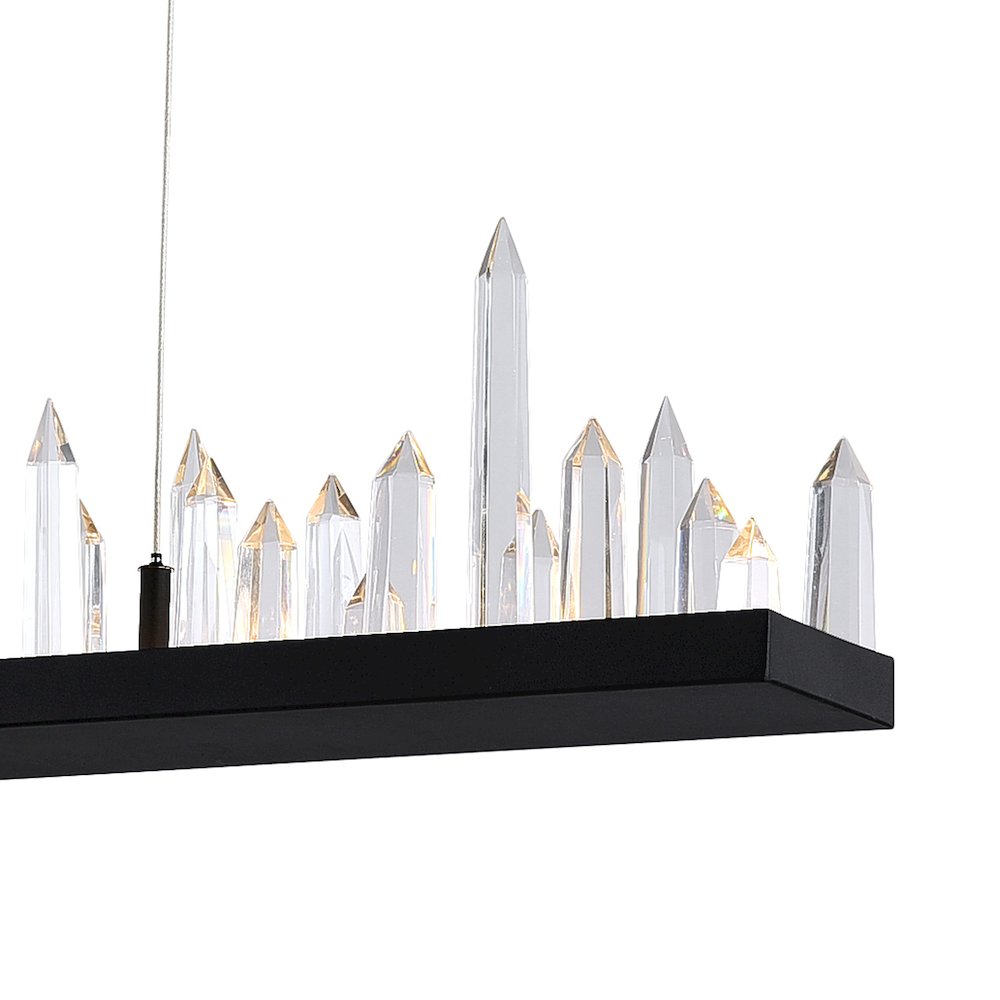 Juliette LED Chandelier With Black Finish. Picture 2