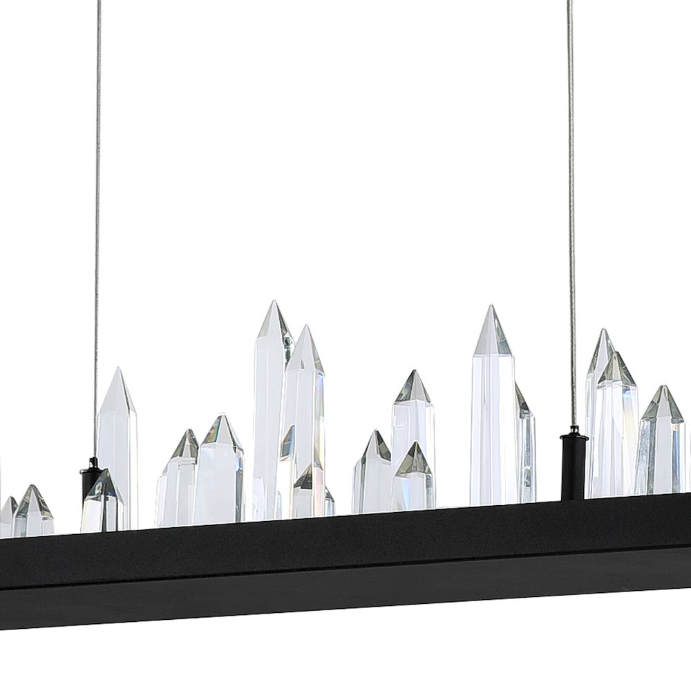 Juliette LED Chandelier With Black Finish. Picture 3