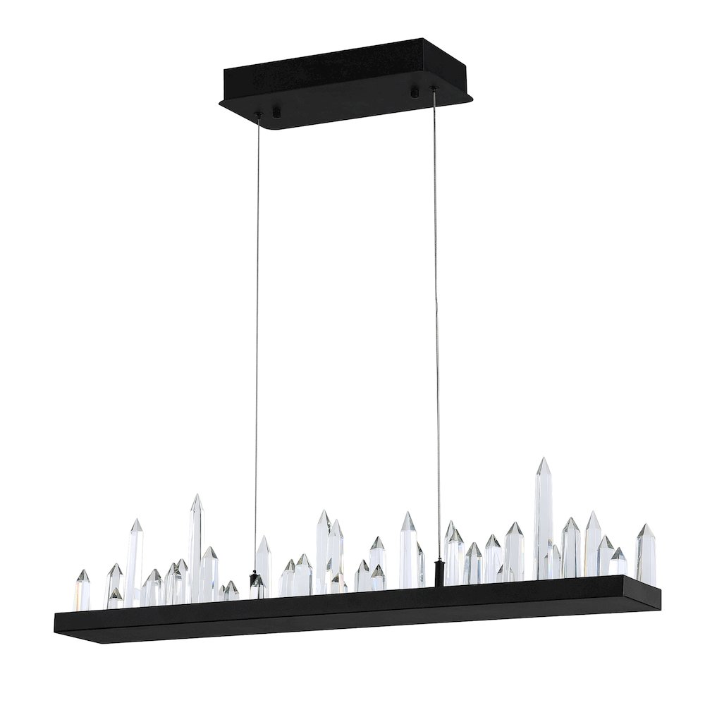 Juliette LED Chandelier With Black Finish. Picture 4