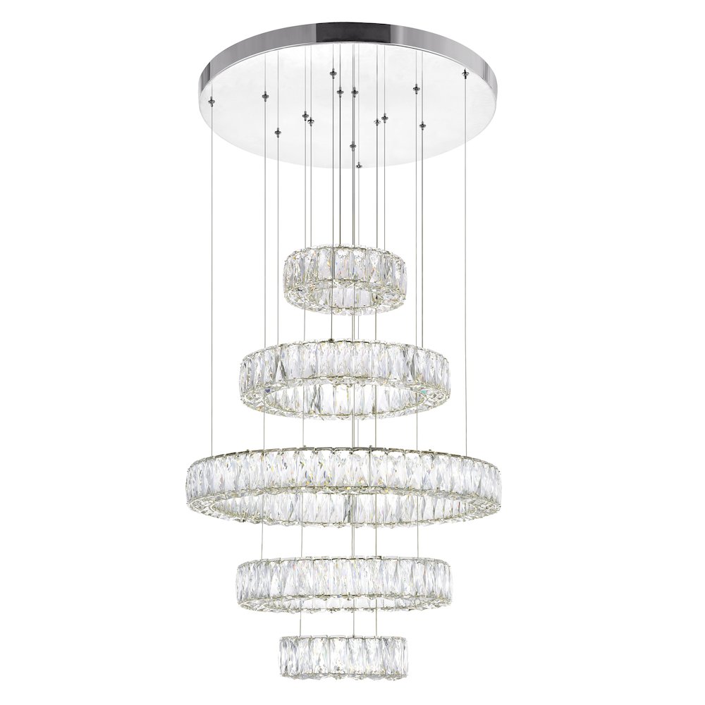 Madeline LED Chandelier With Chrome Finish. Picture 1