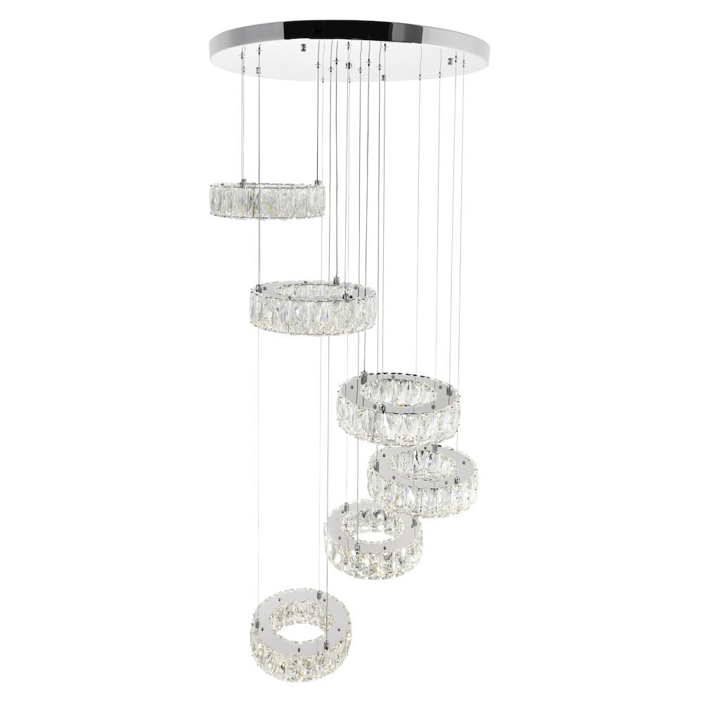Madeline LED Chandelier With Chrome Finish. Picture 2