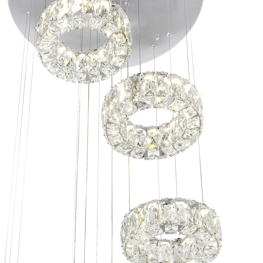 Madeline LED Chandelier With Chrome Finish. Picture 3