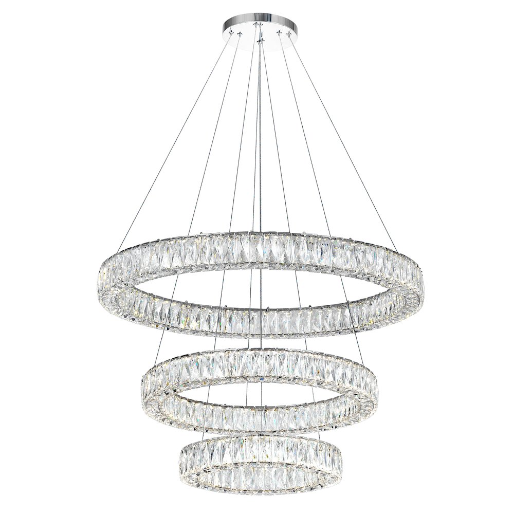 Madeline LED Chandelier With Chrome Finish. Picture 1