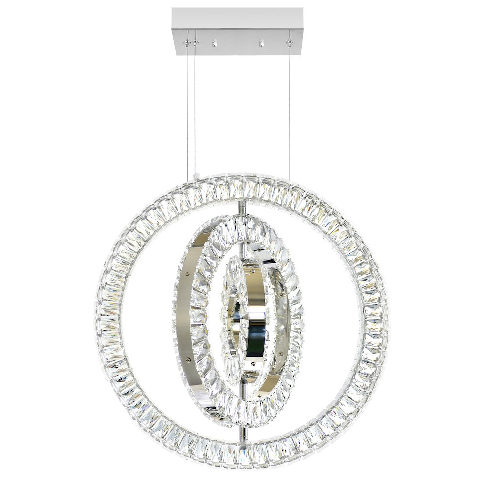 Celina LED Chandelier With Chrome Finish. Picture 1