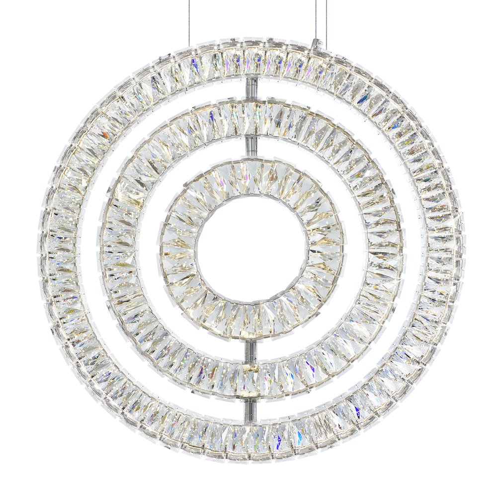 Celina LED Chandelier With Chrome Finish. Picture 3