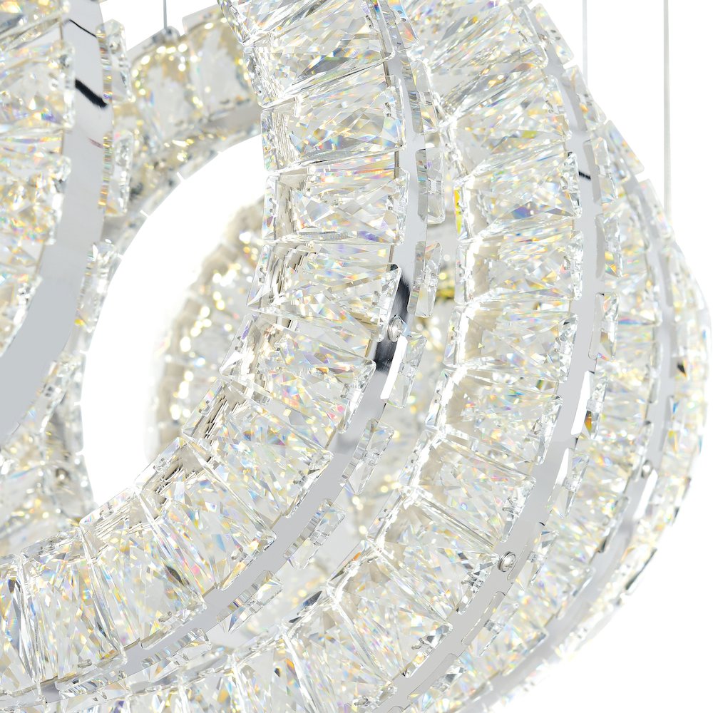 Celina LED Chandelier With Chrome Finish. Picture 3