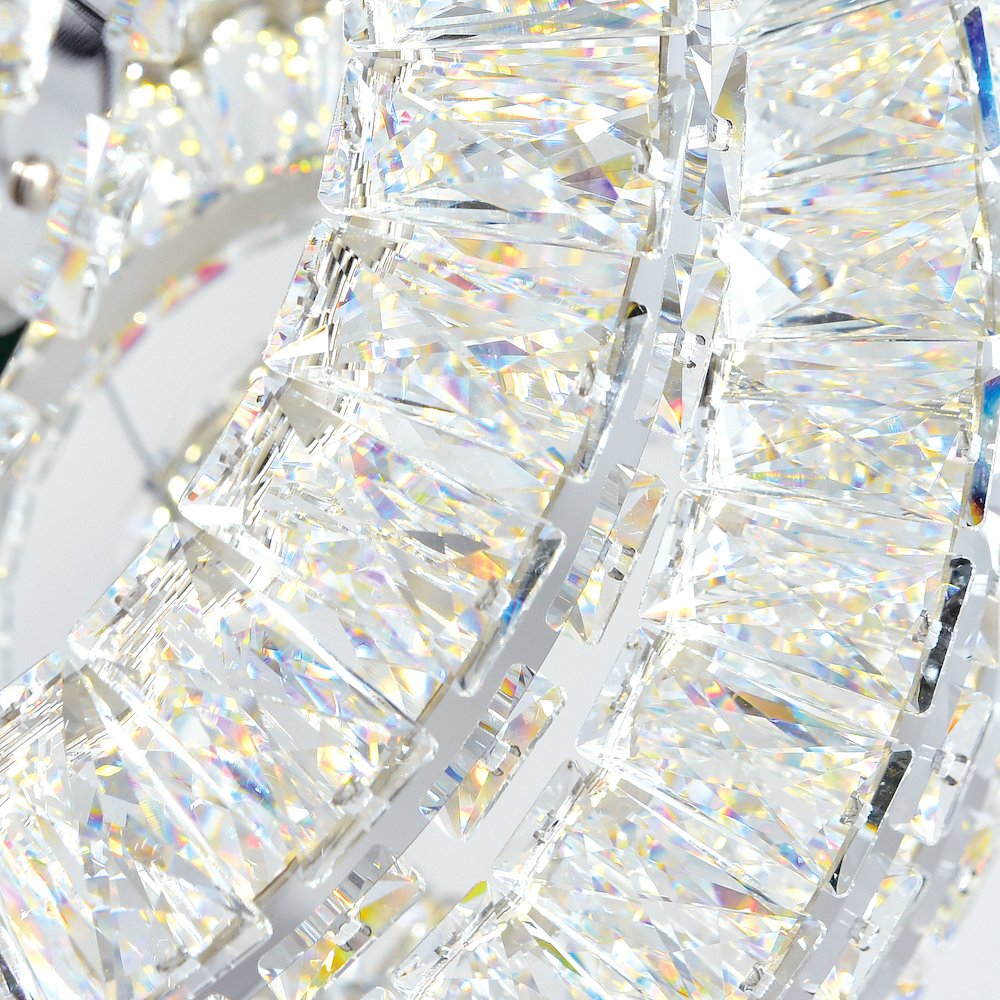 Celina LED Chandelier With Chrome Finish. Picture 5